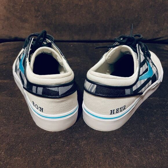 Nike SB Zoom Janoski Nike ID factory custom plaid tiffany blue Mens 8 US 41 EUR - Picture 4 of 10